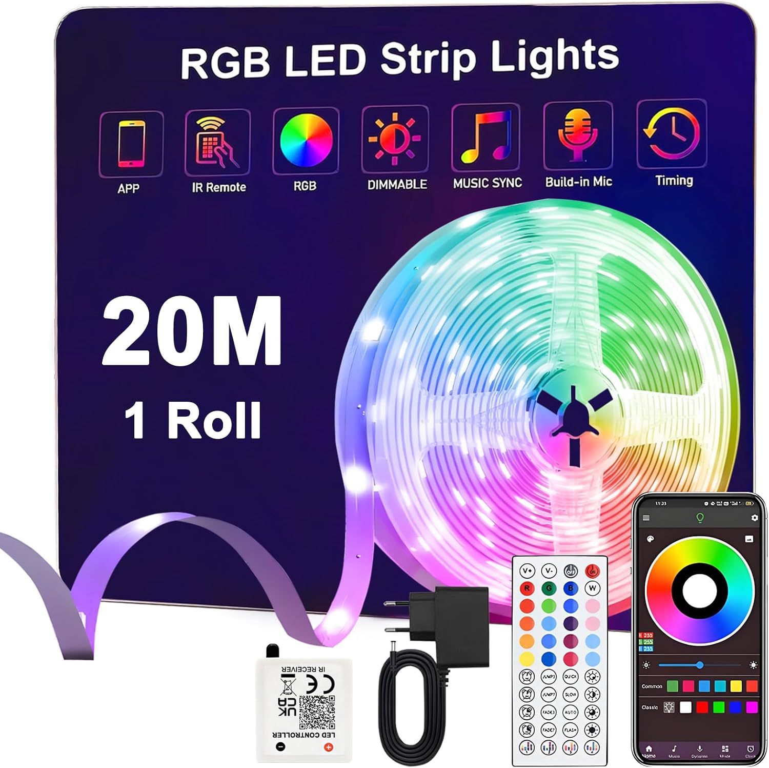 Où et Comment Commander le Anmossi LED-remsa 20 m RGB 24V Bluetooth Led- en Toute Sécurité