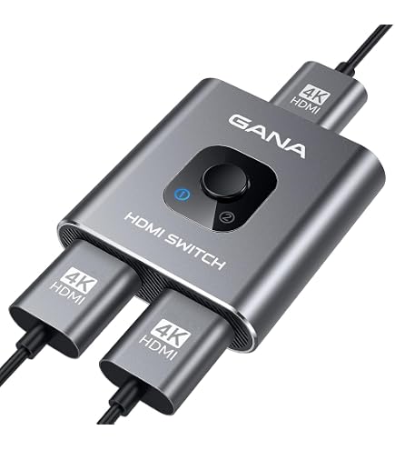 Yiany Répartiteur HDMI 1 entrée 2 sorties 4 K 3D 1080p HDMI 2.0 pour