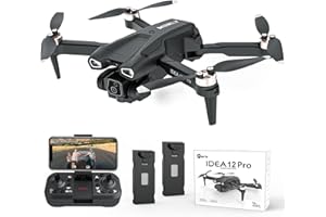 ‎MORLYRCTOOY 12PRO Drohnen mit Kamera Bürstenlosem Motor Drone für Anfänger und Erwachsene mit Motorisch Verstellbare 135° Camera 4k HD 2 Kameras Drohen 5G WIFI FPV RC Faltbar Quadcopter Höhenhaltung 2 Akkus