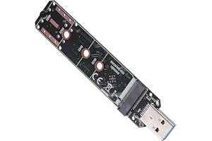 YBBOTT Dual Protokoll SSD USB 3.2 auf NVME/SATA, M.2 auf USB Adapter, USB3.1 GEN2 USB-A auf NVME PCIE M.2 M-Key SSD-10 Gbps (RTL9210B)