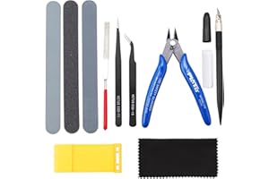 HSEAMALL 11 Pièces Outils de Modélisme Gundam Modèle Outils Kit Maquette Construction Modèle de Base Réparation et Fixation Hobby Building Craft Set