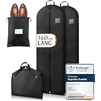 Lot De 6 Housses De Vêtements à Suspendre Avec Fenêtre - 3x100x60cm Et 3x120x60cm - Tissu Respirant Imperméable - Pour Costumes, Robes, Rangement Et Voyage
