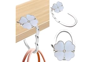 Veszoen Gancio Borsa da Tavolo, Appendi Borsa da Tavolo Porta Borsa da Tavolo Gancio per Borsa da Tavolo Appendi Borse da Tavolo per borse in scrivania, ristorante(Bianco)