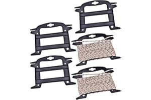 TOSUNY Enrollador de Línea, Organizador de Cuerda, Enrollador de Cuerda de 5 Piezas, Evita Nudos y Enredos No Deseados, Herramienta de Carrete para Usos Múltiples, Enrollador de Cuerda de Paracord, Bobina de