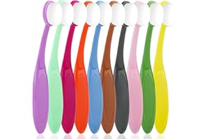 Yoseng 10 Pack Colored Mini Ink Blending Brushes Blenders,Small Ink Blending Tool for Card Making,Craft Broad Application Assortment Paper Crafter Color Code Handle (Brush Head Size 0.5 Inches)