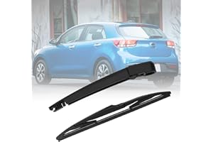 JINSENTGG Bras D'essuie-glace Arrière Compatible avec Kia Rio 2017-2024, Essuie-glace Arrière et Bras, Kit de Balai D'essuie-glace Arrière de Voiture étanche