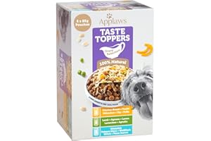 Applaws Comida Húmeda para Perros Natural, Surtido Mixto sin Granos en Salsa, Paquete de 6 Bolsitas de 85g