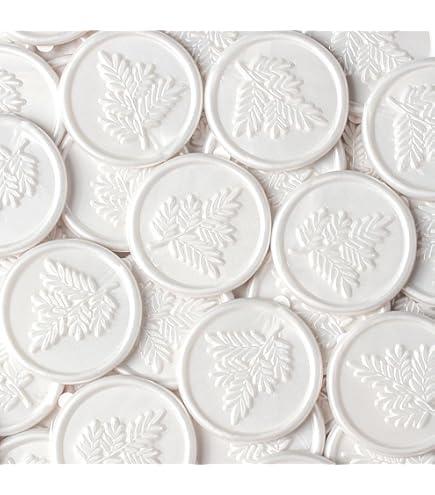 50 Adesivi Per Sigilli In Cera - Design Rosmarino Vintage, Diametro 29 Mm - Foto 11