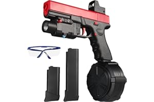 TOMATONG Gel Blaster, JM-X2 Blaster électrique en Gel Jouets avec Lunettes, Halloween Jeux de Plein air et Amusement de Jardin pour Les Adultes de 14 Ans et Plus
