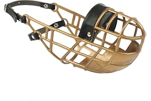 Don Pare Model 101 Greyhound Muzzle for Free Run, Kennel Running, Colour: Gold