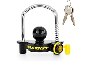 Haskyy Antivol de Remorque I Attelage à boule de remorquage I Dispositif de sécurité des caravan