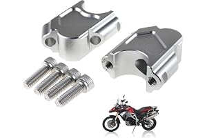 DFFMQSJ 2 st motorcykel styre upphöjd dyna aluminium motorcykel handtag stänger monteringsklämma kompatibel med BMW F800GS 20
