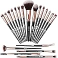 Makeup Brushes 20Pcs Makeup Brush Set Professional Make Up Brushes Premium Synthetic Foundation Brush Travel Soft Blending Face Powder Blush Concealers Eye Makeup Brushes Set Kits