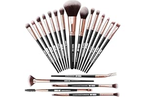 MAANGE Make-up Pinsel 20 Stk Make-up Pinsel Set Professionelle Make-up Pinsel Premium Synthetic Foundation Pinsel Travel Soft Blending Gesichtspuder Rouge Concealer Augen Make-up Pinsel Set Kits