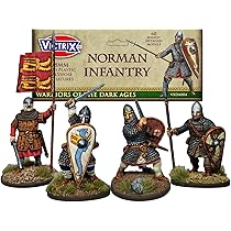 60 Miniaturas Vikingos 28mm - Figuras De Plástico Sin Pintar Para Wargames
