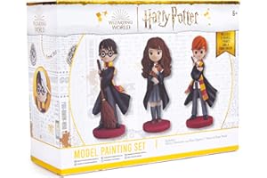 Harry Potter abeec Model Painting Set - Paint Your Own Sets for Kids Gifts - 3 x Figures, 7 x Poster Paints and 1 x Extra Fine Paint Brush Gifts for Kids