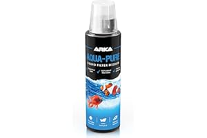 Aquarium water clarifier – ARKA Aqua-Pure 236 ml – clears cloudy water & removes particles – 100% biological with filter bacteria – plant safe – for freshwater & marine tanks – for healthy water