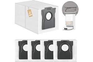 RongZy 4 Pezzi Sacchetti per La Polvere per Dreame X40 Ultra Complete/X40 Master/X50 Ultra/L50 PRO Ultra/ L10s PRO Ultra Heat /L40 Ultra/X30 Ultra/X40 Ultra Aspirapolvere Accessori (3L)