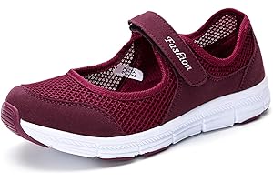 Kimily-UK Mujer Plataforma Zapatillas Respirable Moda cómodos Mocasines Deportes Casual Verano Sandalias Antideslizantes Fitness Correr Calzado Deportivo Zapatilla Malla Plataforma Gris Negro Rojo