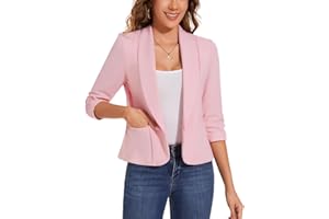 MINTLIMIT Robe trapèze décontractée à col en V avec poches pour femme