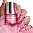 DeBelle Gel Nail Polish Miss Bliss (Rose Pink Nail Paint) 8ml Non UV - Glossy Finish, Seaweed Enriched Formula, Long Lasting Nail Paint, Cruelty & Toxic Free