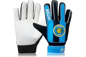 ARSUK Guanti da Portiere da Calcio per Bambini Ragazzi, Guanti da Allenamento per Portiere da Calcio con Palmo in Lattice Super Grip, L:20 cm L:10 cm Taglia: 6