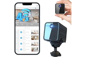 javiscam Mini Kamera,Kamera Überwachung aussen,4G Überwachungskamera, 2K Akku Überwachung Innen,Live Übertragung SIM Karte, Radar Bewegungsmelder Nachtsicht
