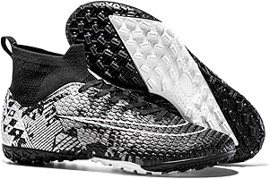 DASHANGYAN Calzado de fútbol para Hombres Calzado de fútbol para niños Calzado de fútbol para niños Calzado de fútbol para jóvenes Botas de fútbol para césped High Top Spikes Calzado atlético Profesional