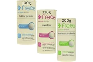 TURKEYMILK Doves Farm Gluten Free Baking Bundle, Bicarbonate of Soda, Baking Powder, Cornflour