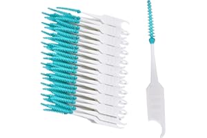 HAPPYPO Happy Po Zahnhölzer - Zahnhölzer - aus Kunststoff mit flexiblen, komfortablen Gummiborsten - entfernen sanft Plaque - lockern die Nahrung - massieren das Zahnfleisch - Gum Soft Picks - grün