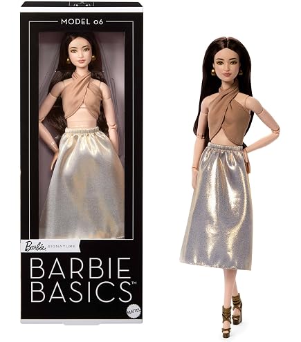 Barbie Basics 07 Siyah Uzun Saçlı JJX26 : Amazon.com.tr: Oyuncak