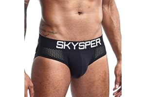 SKYSPER Jockstrap Stringi Bielizna Wisząca Bielizna Wygodna Sportowa Fitness Impreza Kolarstwo Piłka nożna ect