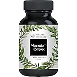 Magnesium Komplex - Premium: Aus 5 hochwertigen Verbindungen - 400mg elementares Magnesium pro Tagesdosis - Laborgeprüft, veg