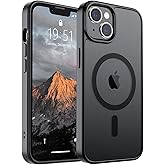 SUPFINE iPhone 13 Kılıf/iPhone 14 i&ccedil;in Manyetik Kılıf (MagSafe ile Uyumlu) (10 FT Askeri Sınıf D&uuml;şme Koruması) İnce Yarı Sayd