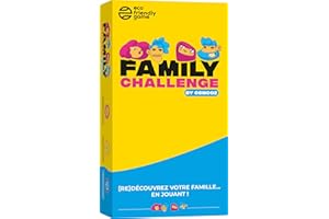 Family Challenge - Jeux de société Famille - Questions et Défis Amusants pour Enfants et Adultes - Jeu de Cartes dès 8 Ans by Osmooz