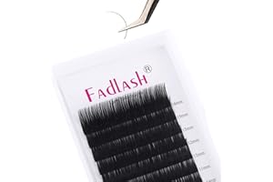 FADLASH Extensiones de Pestañas Pelo a Pelo Clásicas 0,10mm C Curl 8-14mm Longitud Mixta 1:1 Profesional Extensiones de Pestanas Individuales Nagaraku Pestañas(0.10-C, 8-14mm)