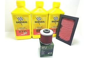 AER MOTO SPARE PARTS Tagliando XT 660 X/R MT 03 660 Filtro Aria Olio BARDAHL XTC C60 10W40 2012 2013