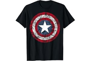 Marvel Captain America Avengers Shield Comic Camiseta