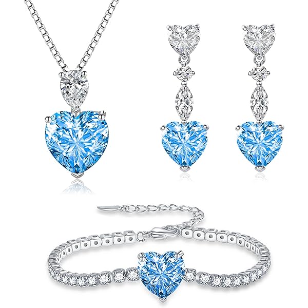 Mädchen Ohrringe 925 Silber - Herz Ohrhänger Mit Zirkonia, Brisur Verschluss Für Kinder & Jugendliche