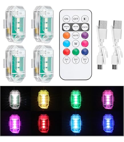 Luci LED Wireless Per Auto - Ricaricabile, Con Telecomando, Stroboscopiche, Per Bici E Outdoor