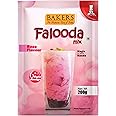 BAKERS Rose Flavored Falooda |100% Veg | Smooth & Delicious | Instant Falooda Premix | Refreshing flavor| Authentic Taste Pack of 3 (200 gm x 3)