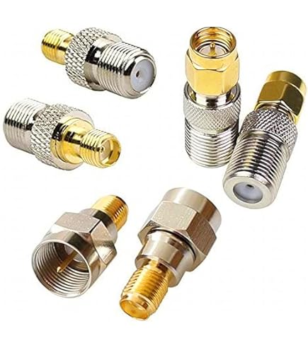 BNC Plug To F Type Socket Adaptor, Nickel Plated Brass Body - Pro