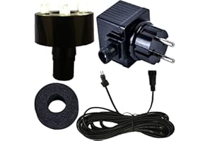 Köhko komplette Beleuchtungstechnik für Springbrunnen inkl. LED-Ring, Zuleitung und Trafo Blau 29002