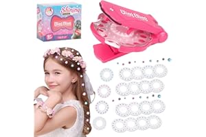 ASORT Hair Gem Stamper, Hair Gems Machine Hair Bedazzler Kit With 300 Rhinestones, Bling Bling Shining Hair Quick Gems, Hair Jewels Glitter Stamp Gems, Diamonds Stapler Tool For Hair, 20Pcs 300 Gems