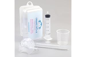 CHEEKY CHIMP Baby Medicine Dispenser Syringe Kit with Dummy Teether - Newborn Babies Essentials Set for Relief & Comfort