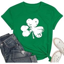 T-shirt Saint-Patrick Drôle Vert Porte-bonheur - Homme & Femme, 100% Coton, Neuf Avec étiquettes
