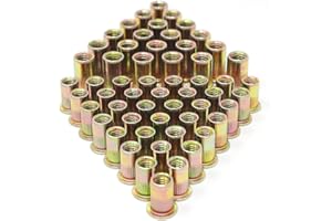 Wkmamo 120 dadi per rivetti M6 M8,Dado per rivetti in acciaio al carbonio zincato,Punta piatta filettata rivettnut inserto rivnut,Inserto per rivettini filettati