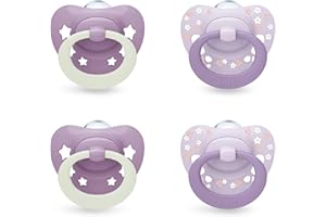NUK First Choice Classic Night Nappflaskor | 0-6 månader