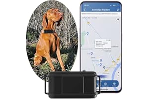 TKMARS GPS Tracker 4G für Hhunde, Echtzeit-Tracking Kostenlose APP/Plattform Kein ABO, 3000mAh IP67 Wasserdichter Datenstatistik Haustier-Tracker mit Ton-/Lichtalarm zum Auffinden von Haustieren