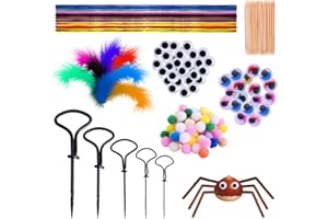 Abnaok 335 szt. zestaw do majsterkowania dla dzieci do kasztanów, zestaw do majsterkowania na jesień